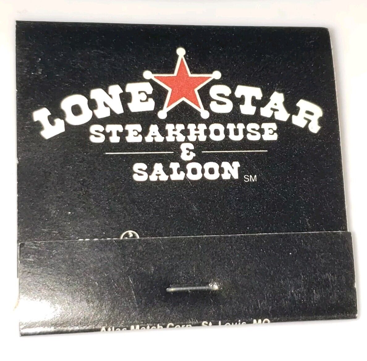 Rare Vintage Long Star Steakhouse Matchbook Rare Matches 