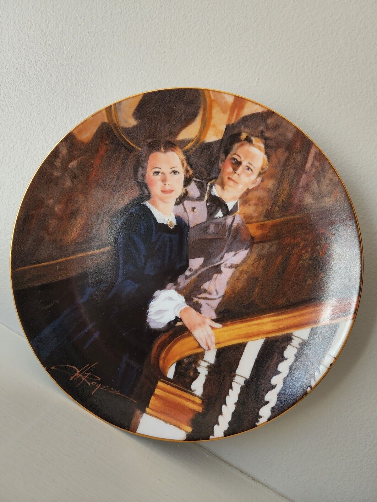 W L George Gone With The Wind Golden Anniversary Collector\'s Plate Melanie Ashly