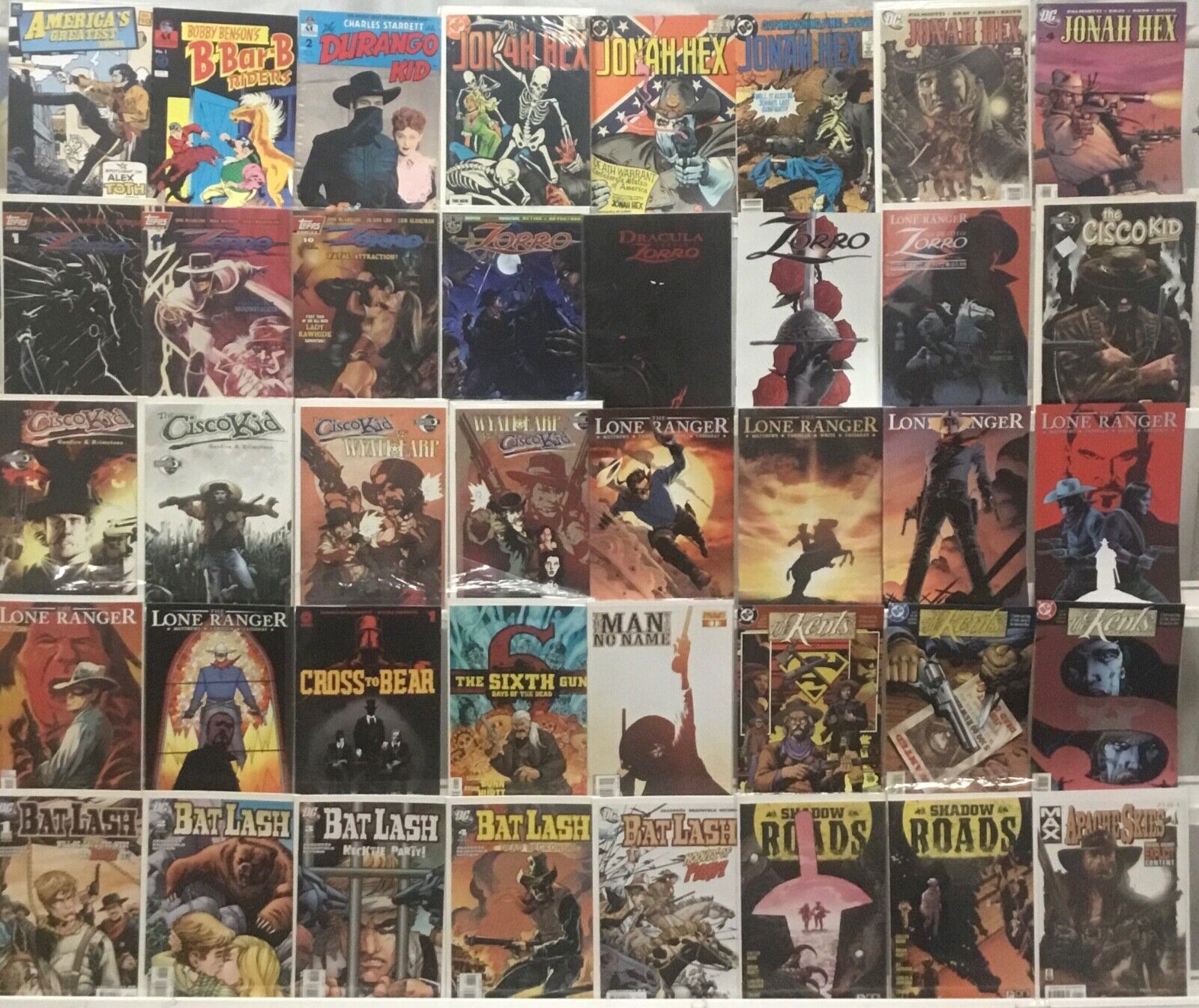 Western Comic Book Lot of 40 - Jonah Hex, Zorro, Lone Ranger, Kents