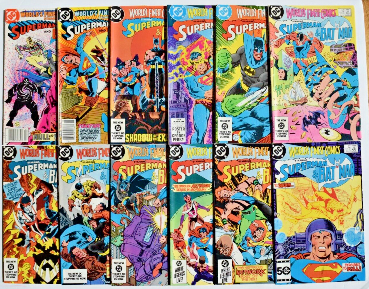 WORLD'S FINEST (1983) 12 ISSUE COMIC RUN #293-319 DC COMICS