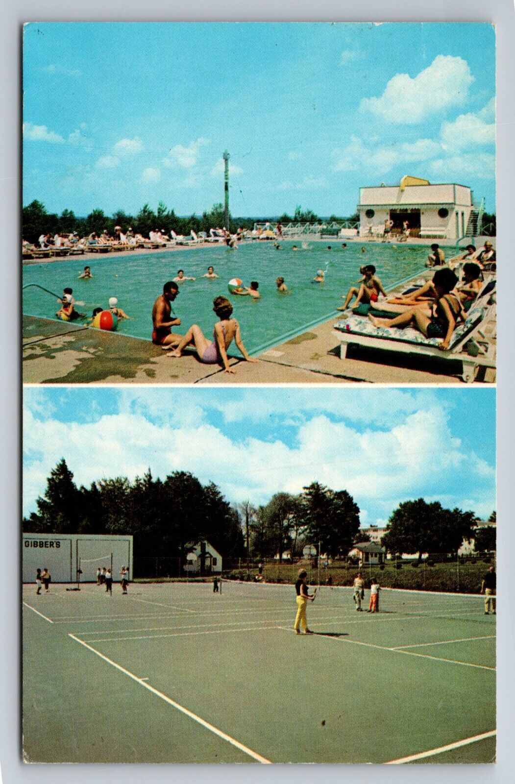 Hotel Gibber Kiamesha Lake New York Vintage Posted Postcard