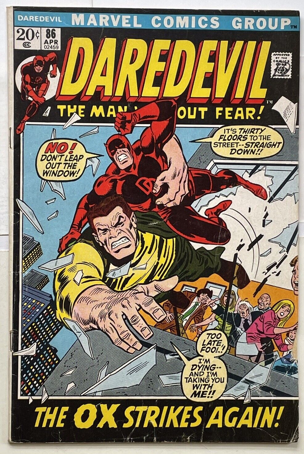 Daredevil #86 -Marvel Comics -1972