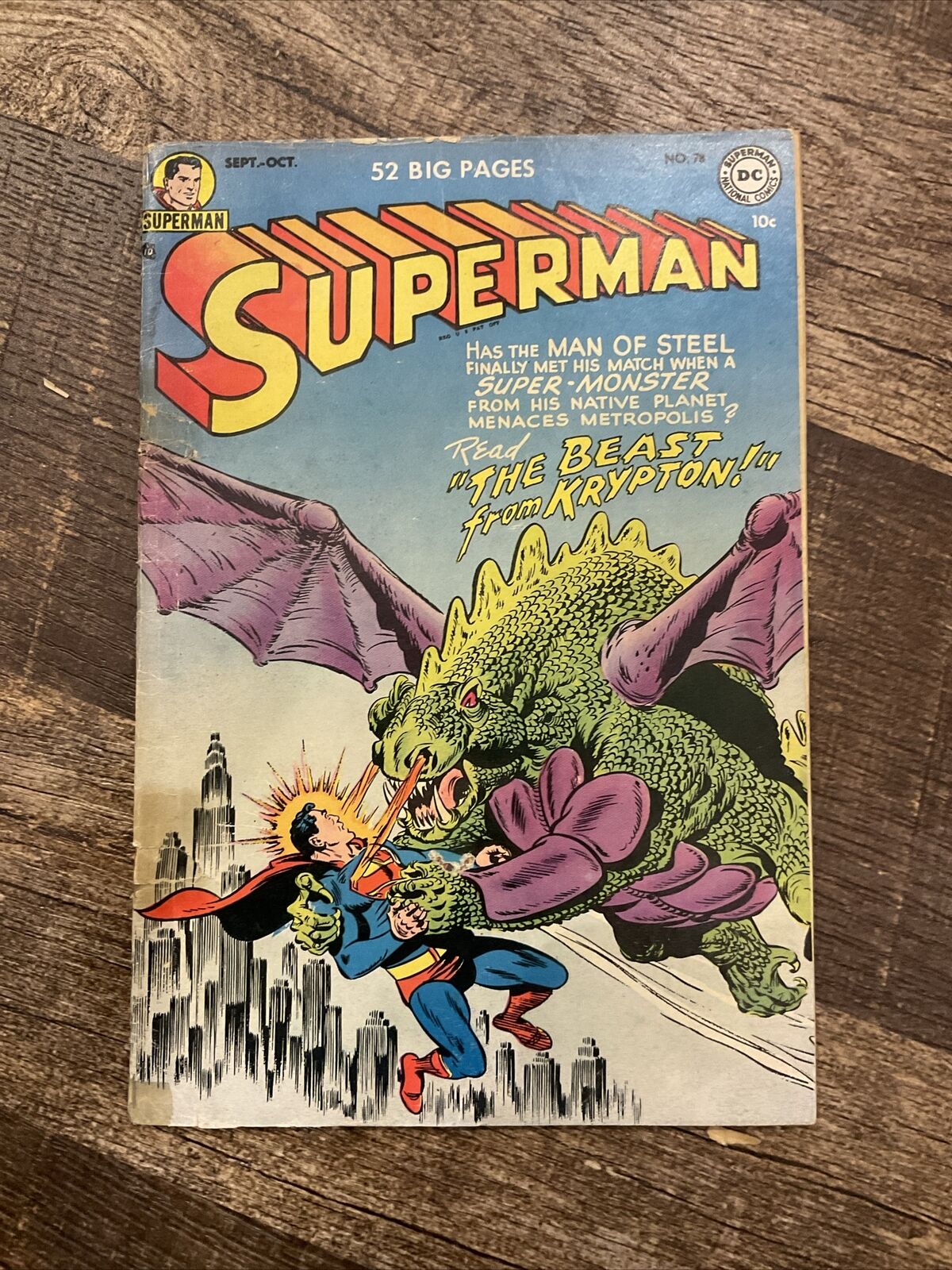 DC Comics SUPERMAN #78 Vol. 1 Sept. 52'