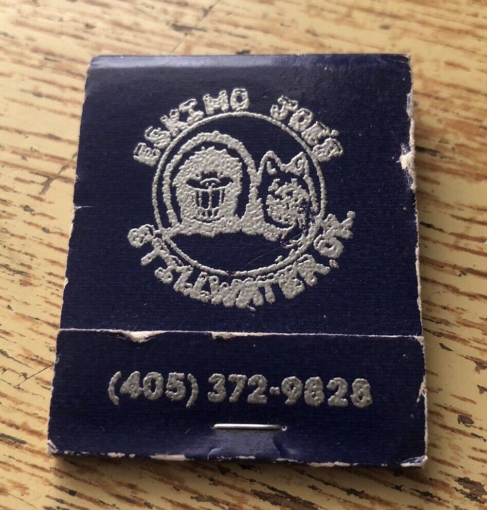 Eskimo Joe’s Stillwater Oklahoma Matchbook Unstruck 70s-80s Restaurant Bar