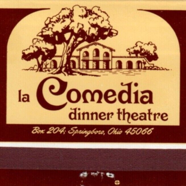 La Comedia Dinner Theatre Springboro Ohio Matchbook Cover MBC1C