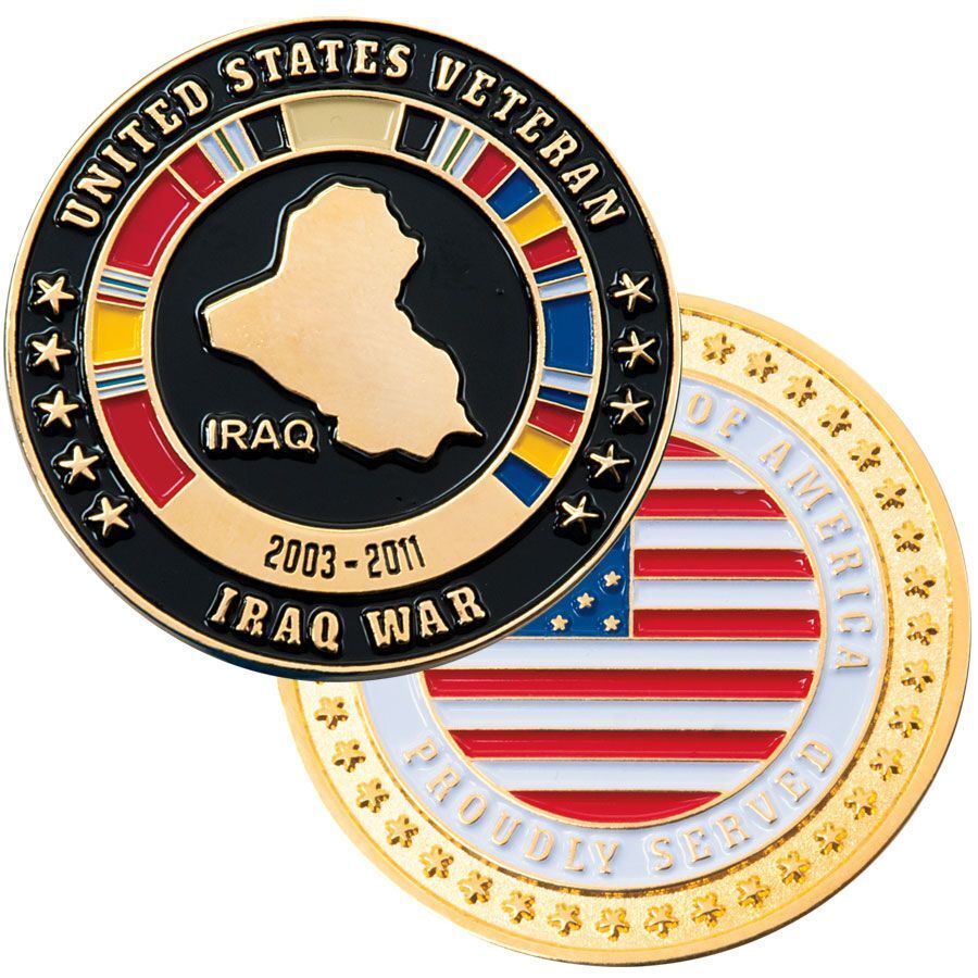 IRAQ WAR VETERAN 2003-2011 MILITARY RIBBON 1.75