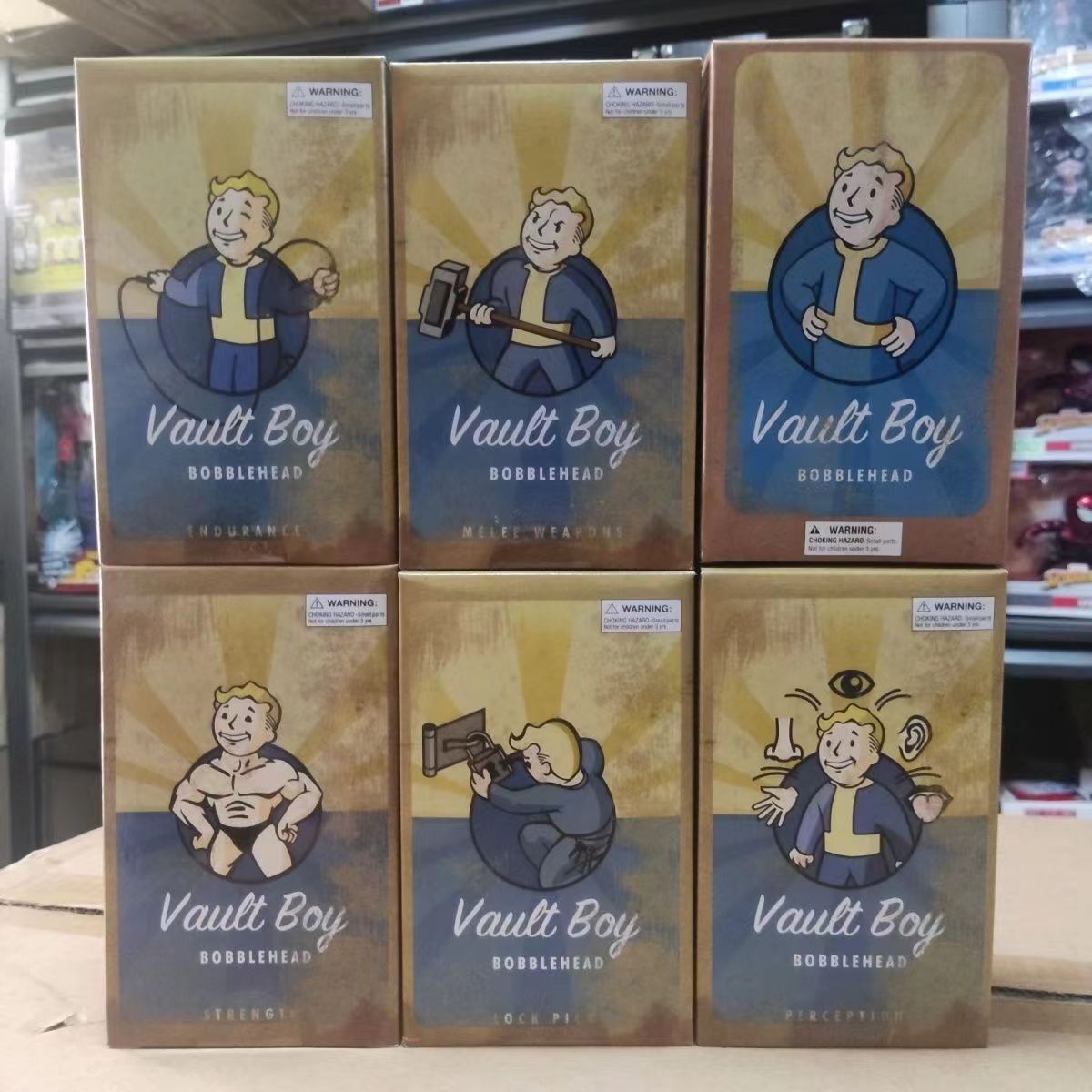 Fallout 4 Vault Boy Fallout bobblehead Doll Action Figure Toy 6 PCS/SET 