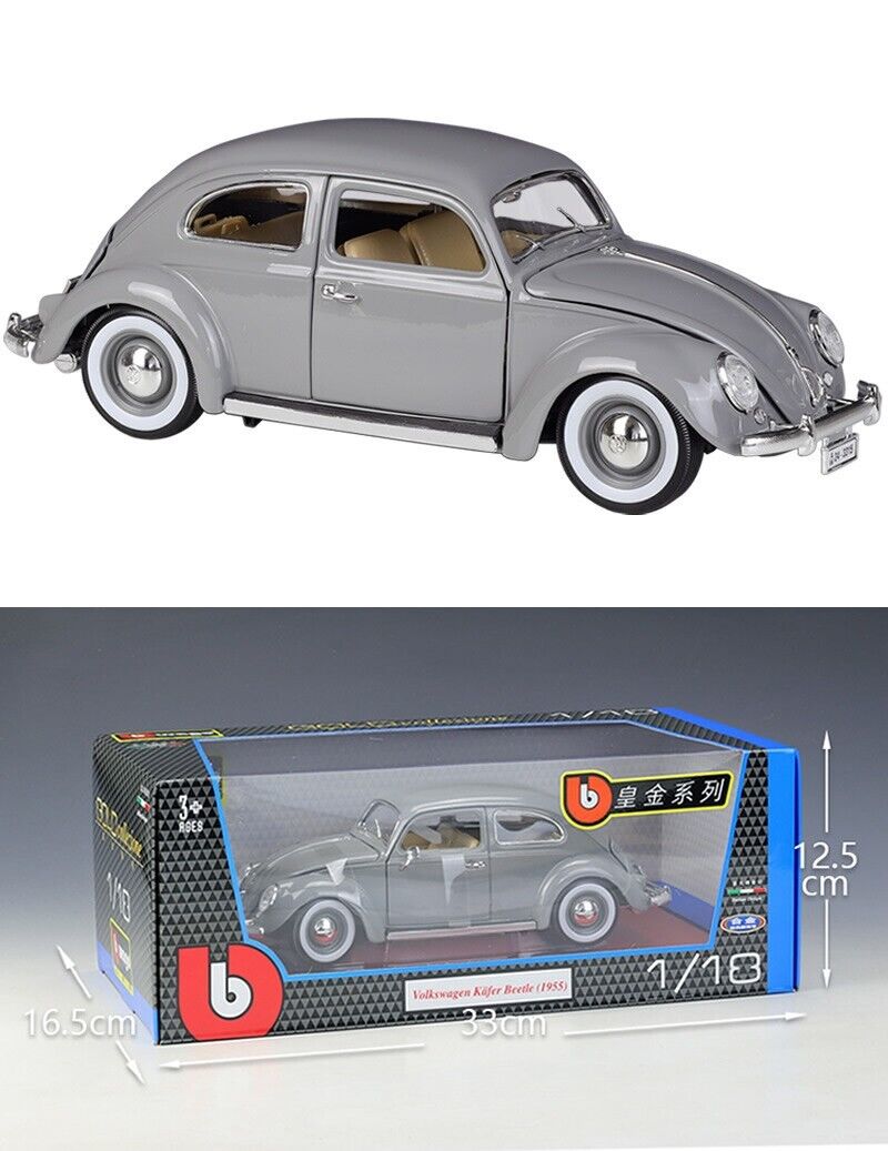 Bburago 1:18 1955 VW Kafer Beetle Alloy Diecast Vehicle Car MODEL TOY Collect