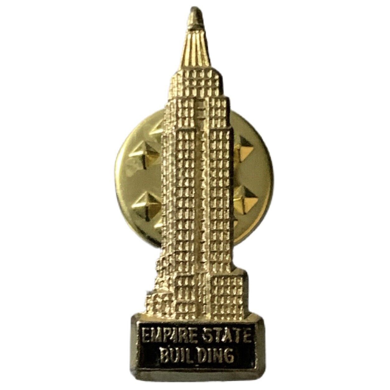 Vintage Empire State Building Gold Tone Travel Souvenir Pin