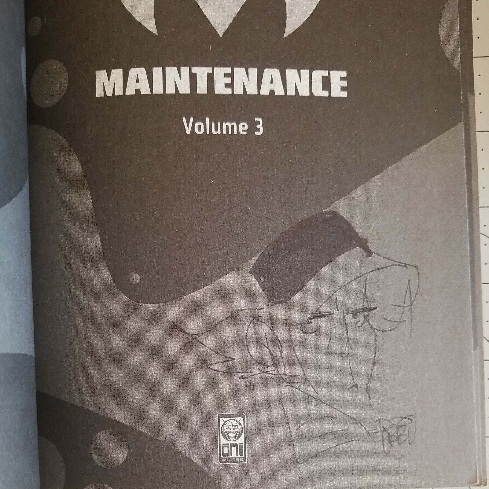 Maintenance Volume 3 💥Comic Book Jim Massey WITH UNIQUE DRAWING Robbi Rodriguez