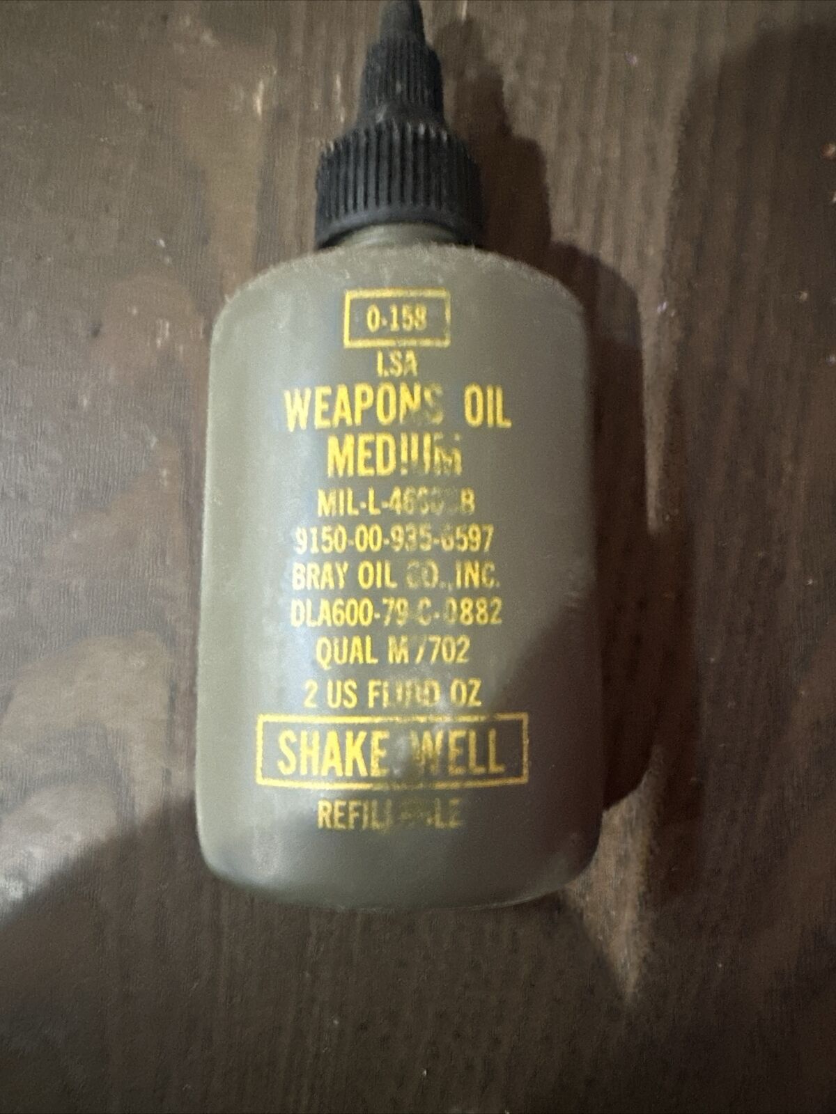 LSA Weapons Oil Medium 2OZ  0-158 Bray Oil Company Vintage 2 Ounces