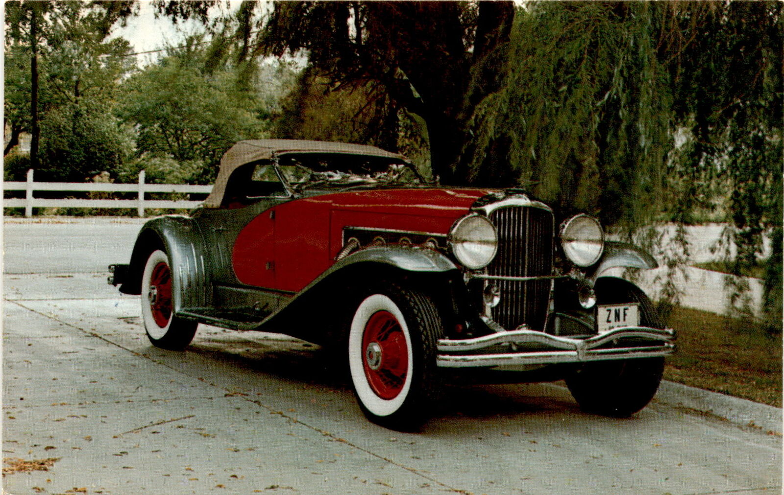 1935 Duesenberg Model SSJ LaGrande Clark Gable Al Ferrara Don Postcard