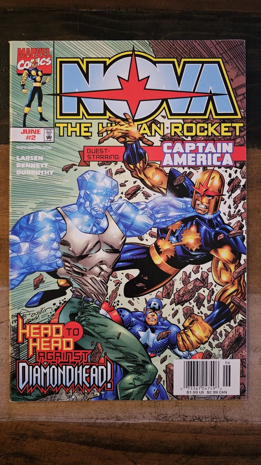 Nova #2 June 1999 The Human Rocket Marvel Comics Newsstand 