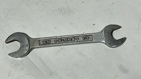 Vintage Plomb 3026 Double Open End Pebble Panel Wrench 1/2