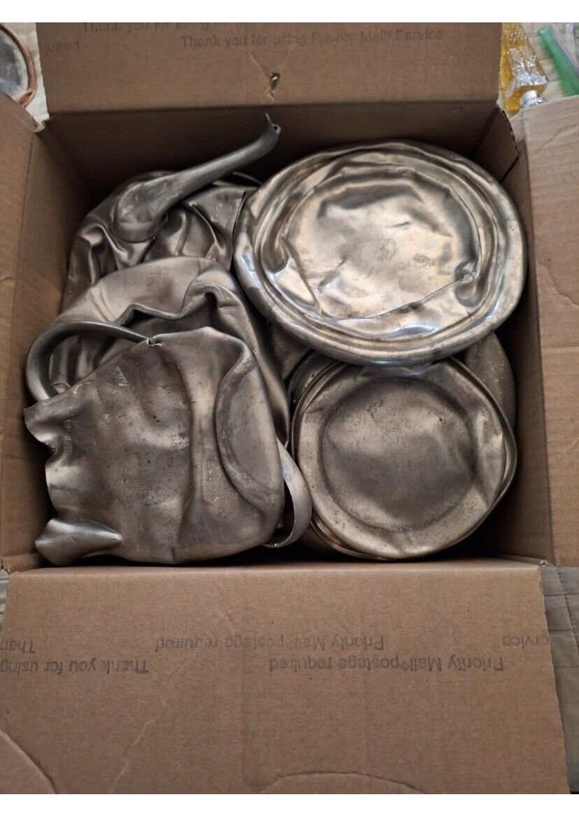 Scrap Pewter Lot 20 Pounds Scrap Pewter Reloading, Jewelry, Melting Crafts.