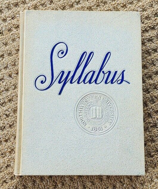 1962 Northwestern University Syllabus Yearbook