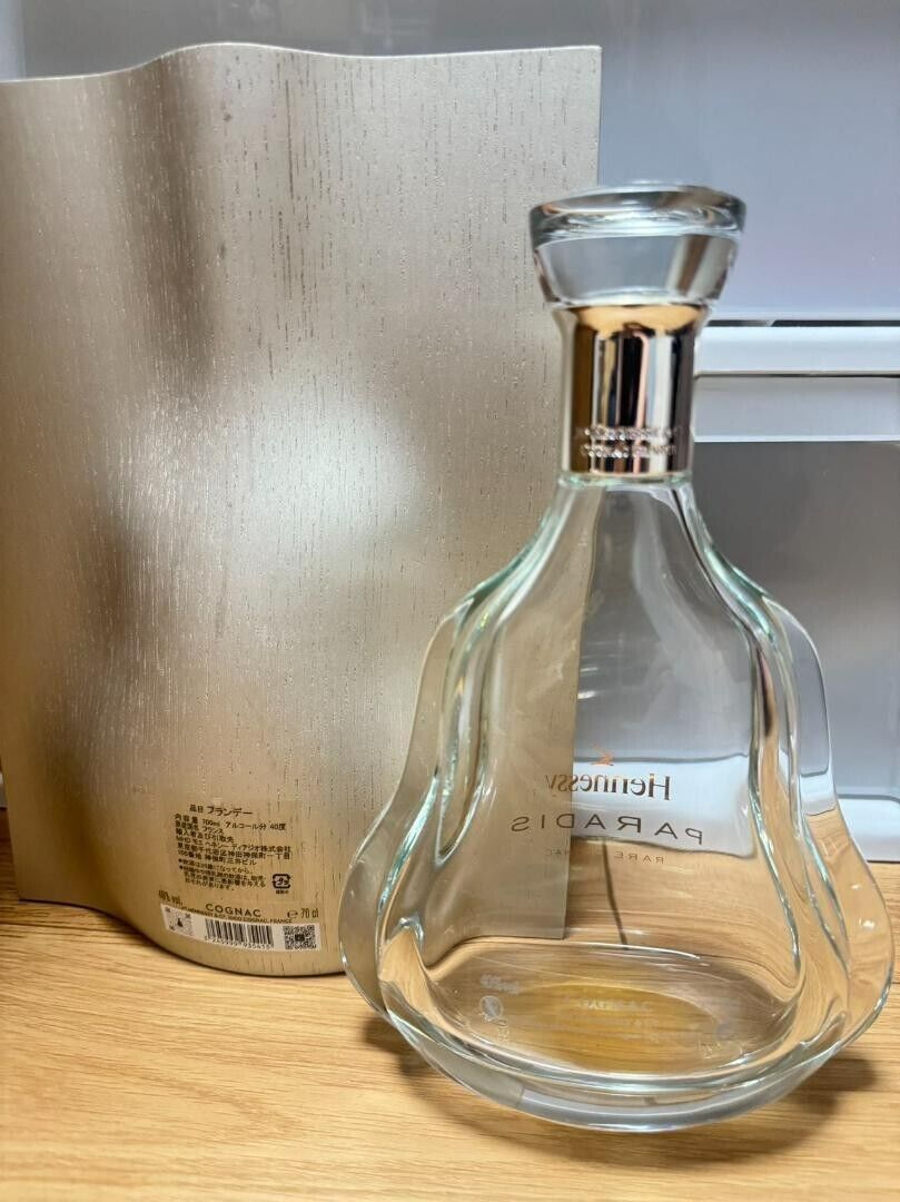 Hennessy Paradis Cognac Crystal Decanter Empty Bottle w/Box
