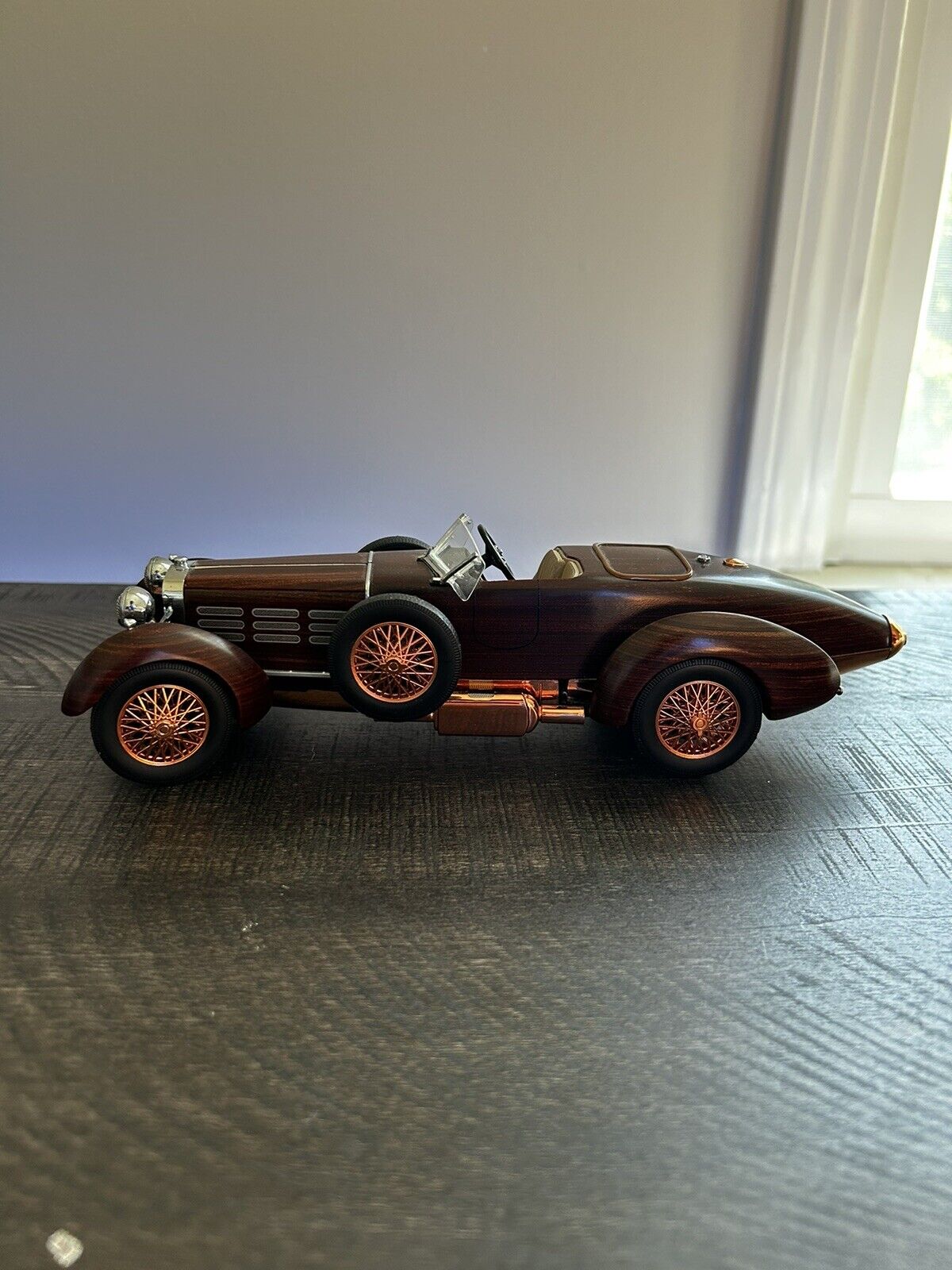 VINTAGE 1924 Hispano-Suiza Tulipwood Franklin Mint MODEL CAR