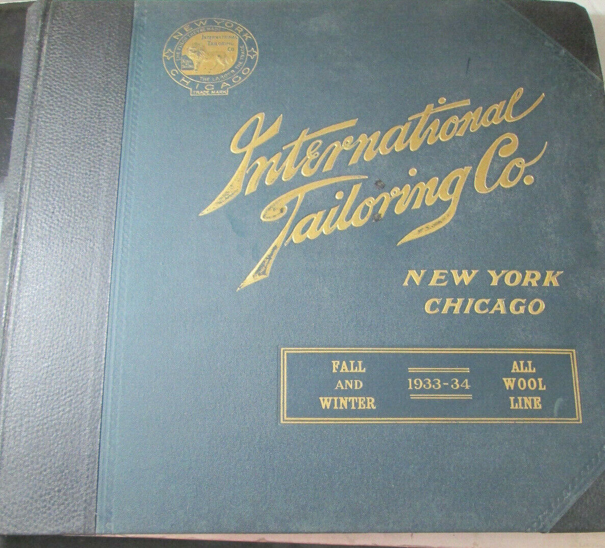 International Tailoring Co. 1933-34 Wool Fall Collection Salemen Sample Book VTG