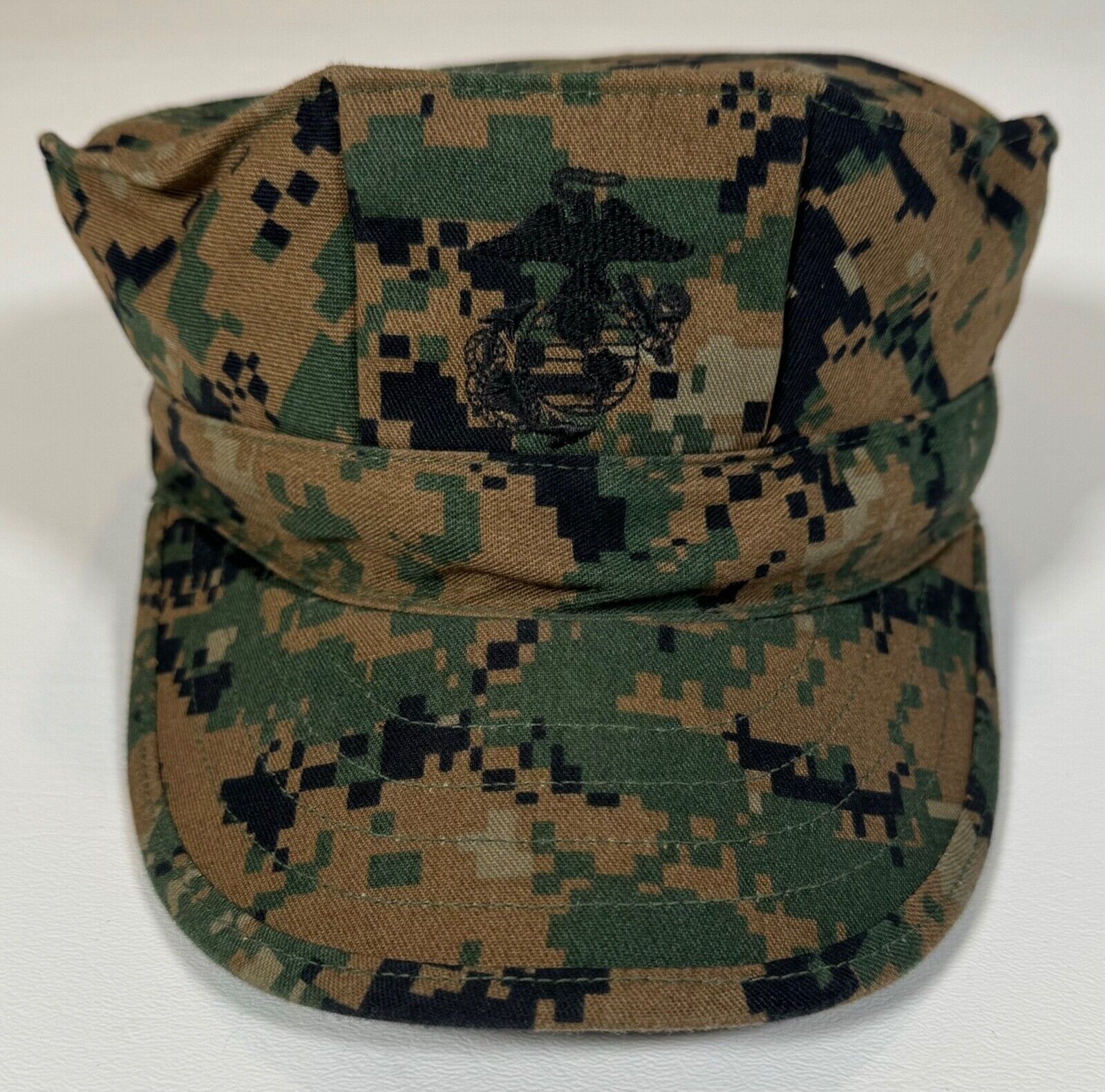USMC 8 Point Garrison Cover Cap Hat Woodland MARPAT Size Medium