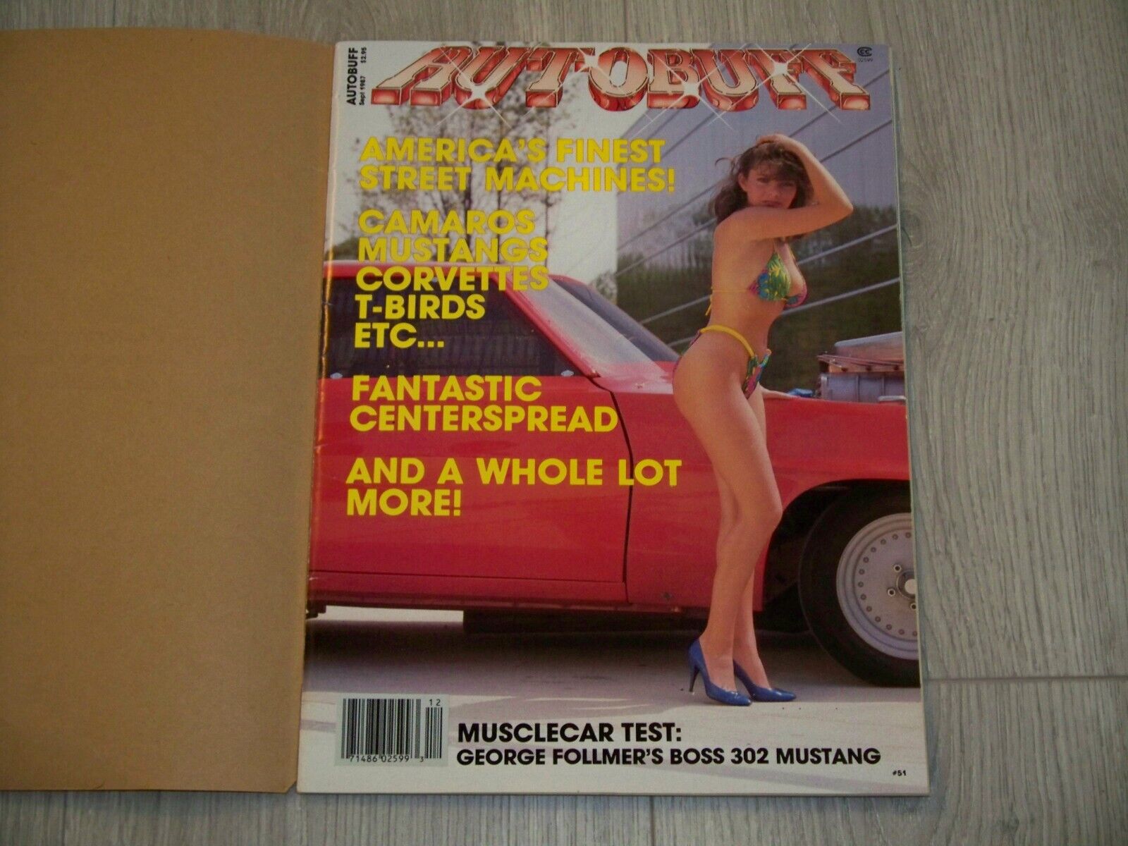 Autobuff Magazine Sept 1987 67 & 69 Camaro 70 Mustang 66 TBird 23 Ford Roadster