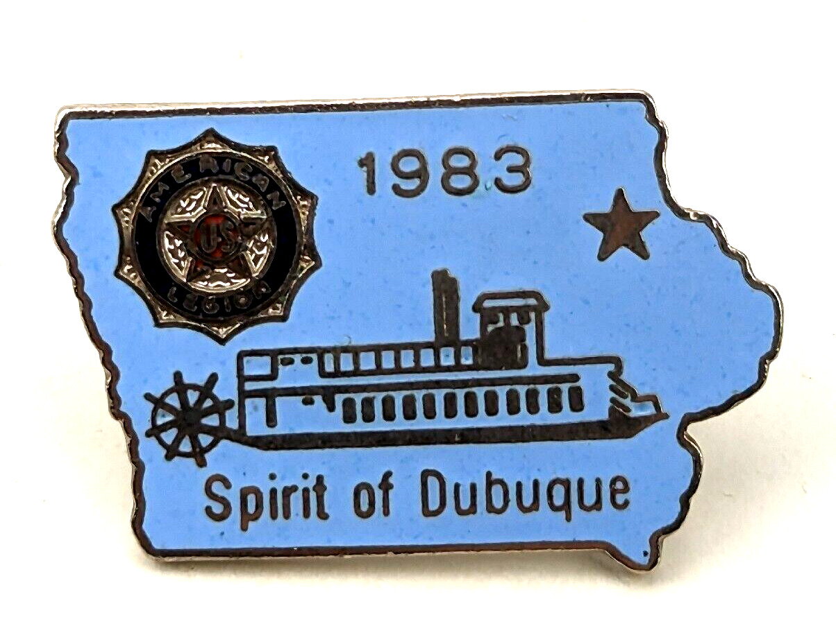 Vintage 1983 US American Legion Spirit of Dubuque Lapel Pin Enamel Emblem #C3