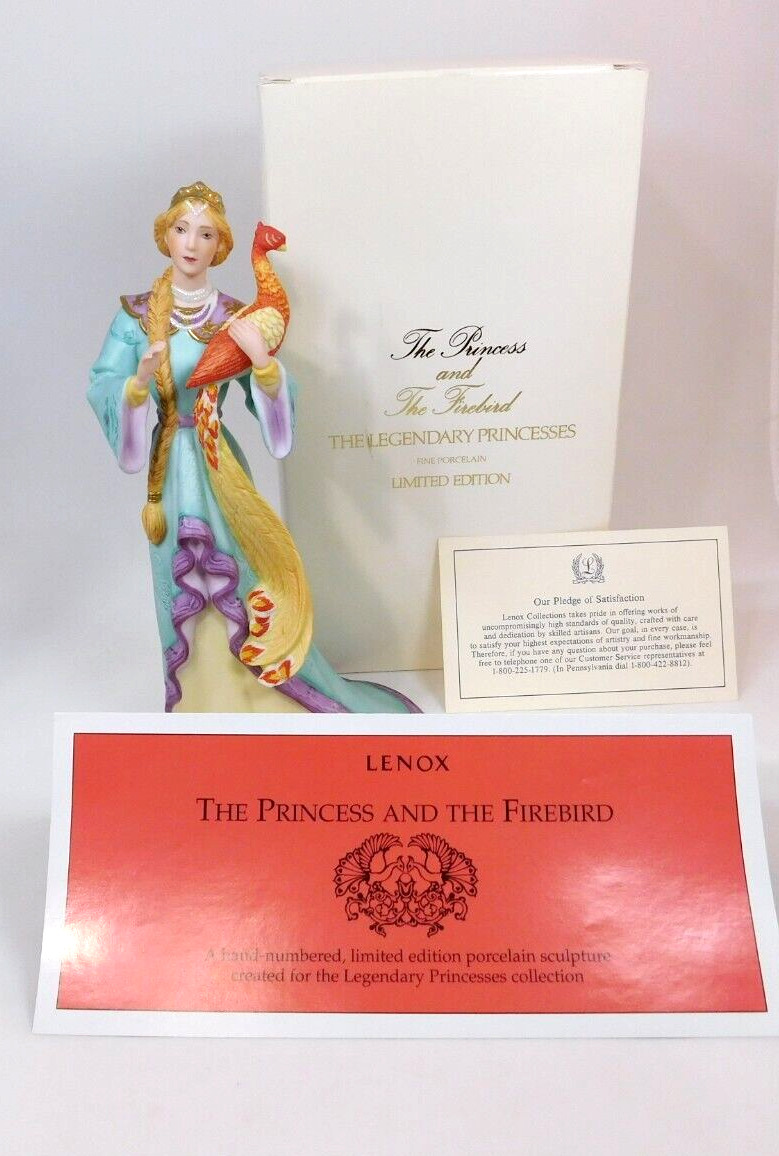 Lenox Legendary Princess The Princess and The Firebird Limited #1573 COA & Boxed