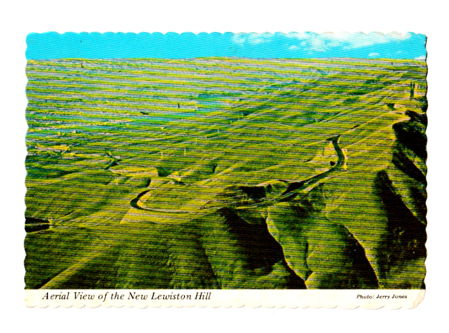 LEWISTON HILL LEWISTON IDAHO POSTCARD RPPC Vintage Aerial View #P3