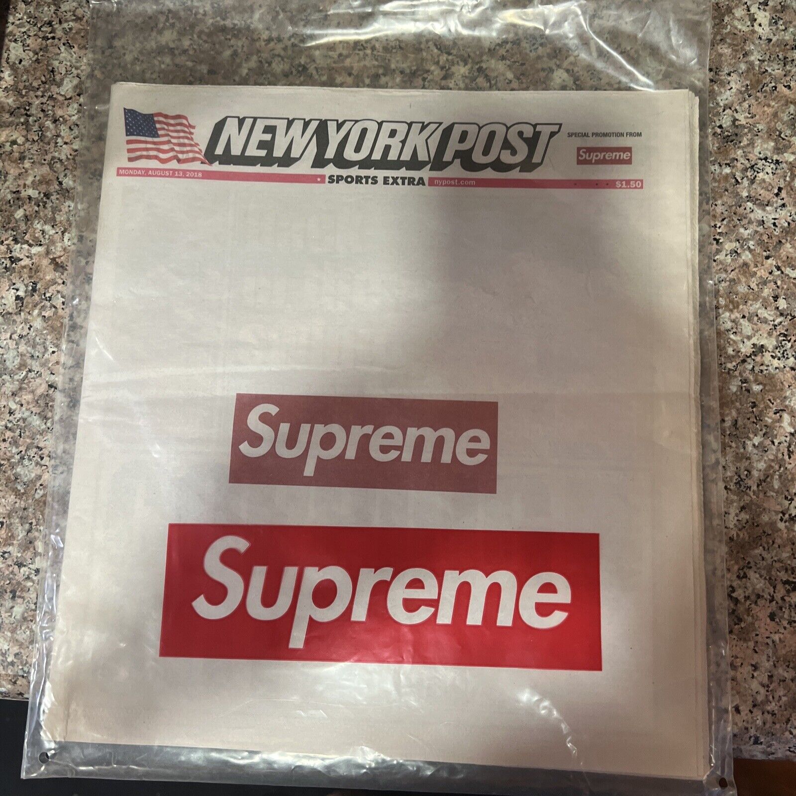 Supreme x The New York Post Newspaper 