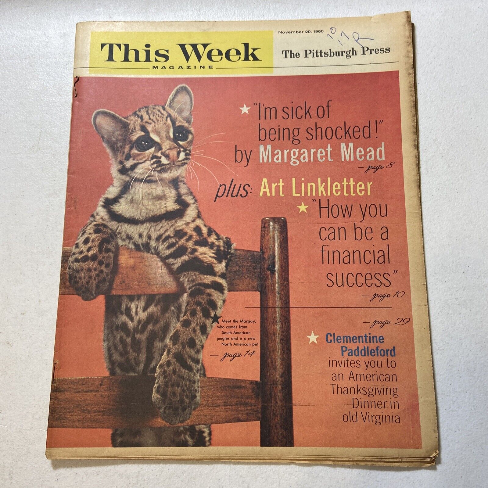 THIS WEEK Magazine - November 20, 1960 - Art Linkletter, Margaret Mead, Japan