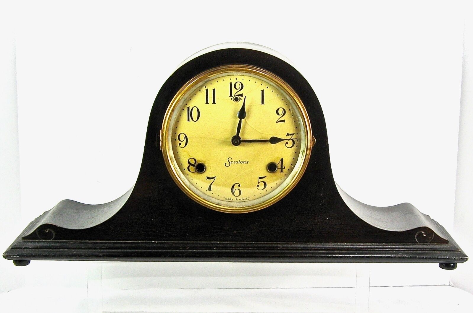 Sessions Mantel Clock w Resonant Chime/ Not Running Can Be Overhauled/Good Cond.