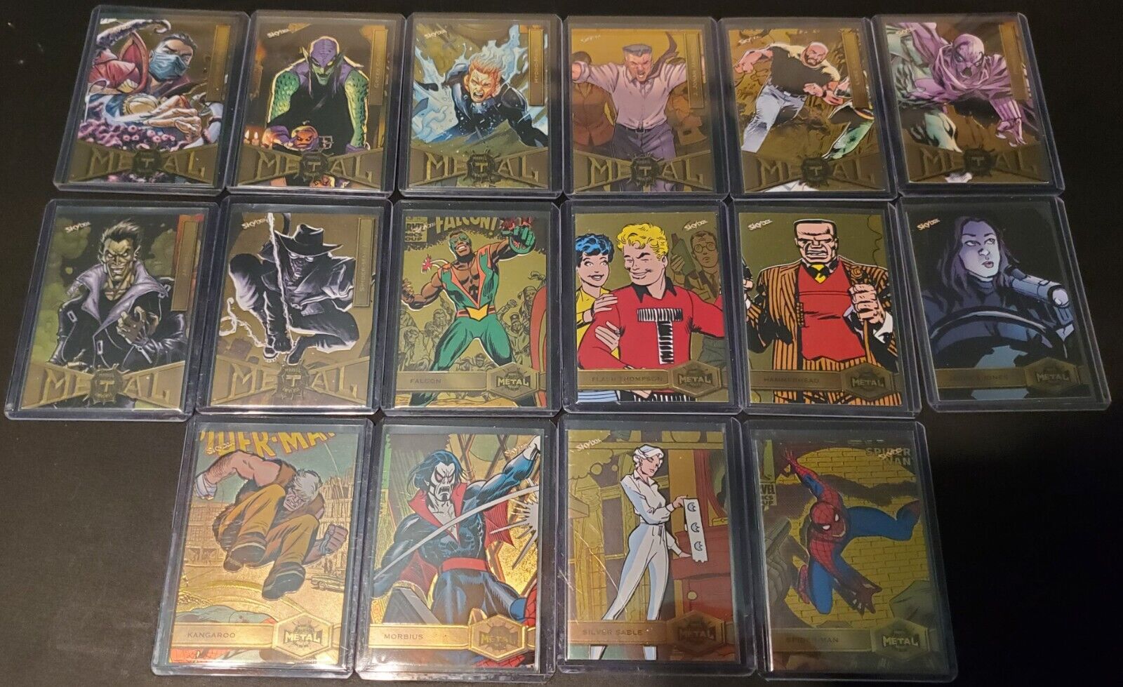 2021 Marvel Metal Spider-Man Complete Your Low & High Base GOLD INSERTS 