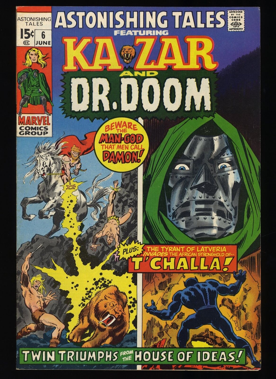 Astonishing Tales #6 VF+ 8.5 Dr. Doom 1st Bobbi Morse (Mockingbird) Marvel
