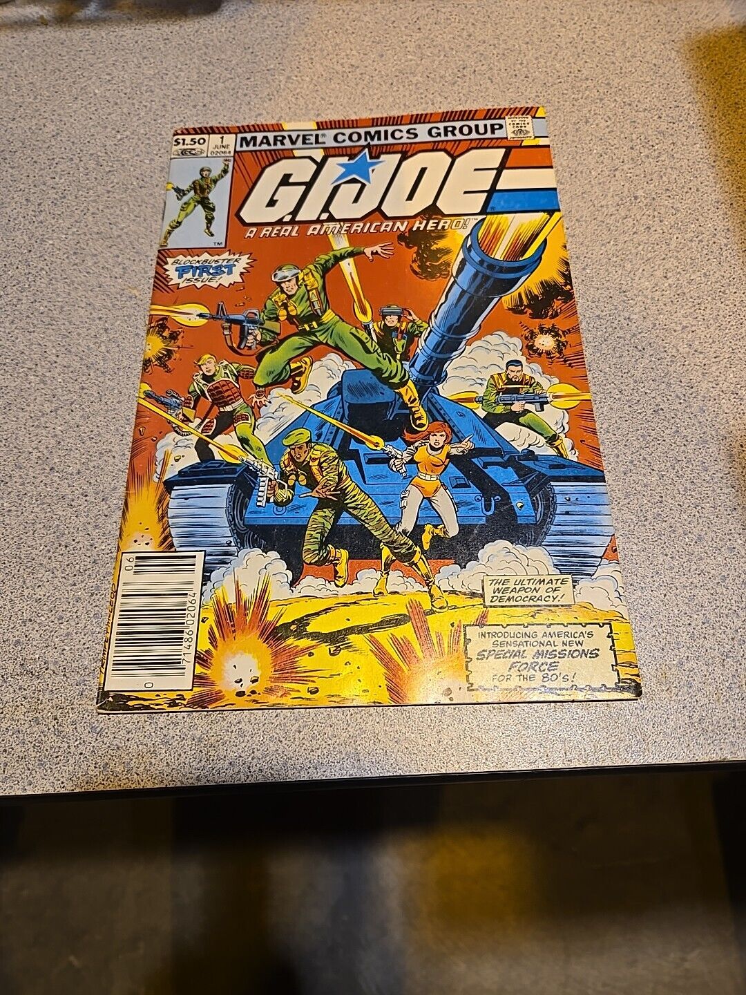 Marvel GI Joe #1  A Real American Hero 1982 Newsstand Edition
