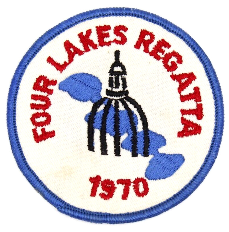 Vintage 1970 Regatta Four Lakes Council Patch Wisconsin WI Boy Scouts BSA