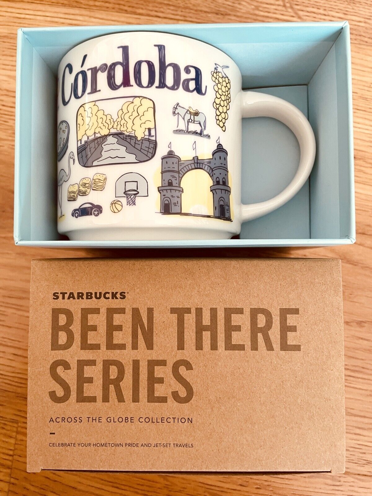 Starbucks 2018 Been There Series 14 oz mug Uruguay Cordoba Rosario Argentina NEW