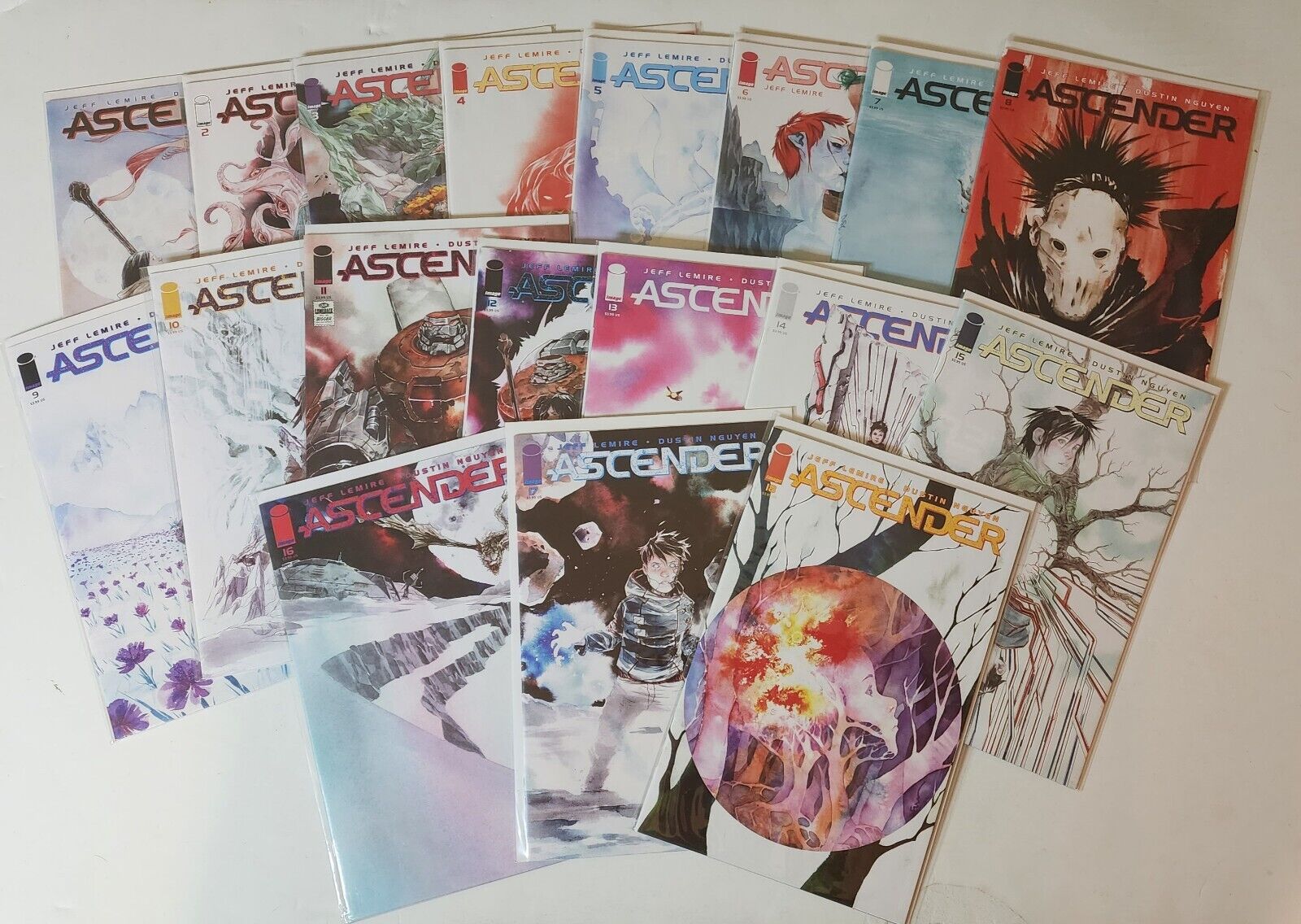 Ascender # 1-18 Full Set of 1st prints NM Image Comics Dustin Nguyen Jeff Lemire