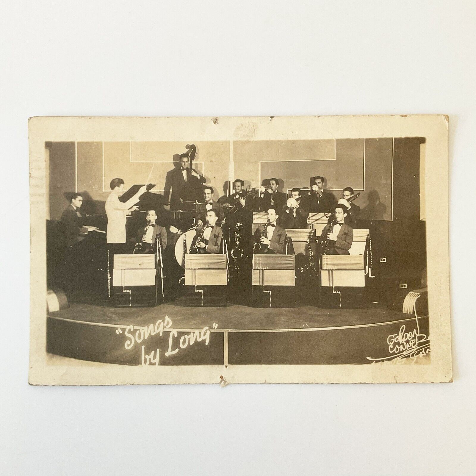 RPPC Johnny Long and His Orchestra 1938 Songs by Long