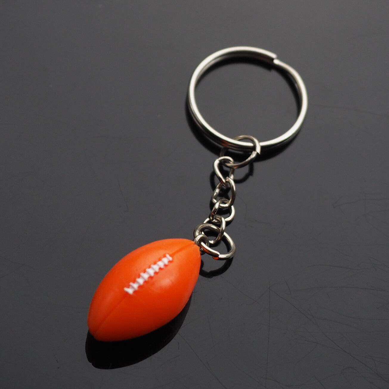 Mini Football Keychain Key Ring Pendant Charm High School Player Coach Gift