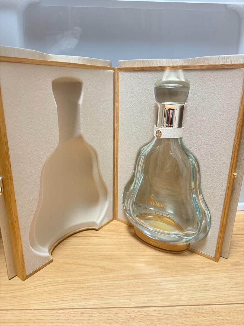 Hennessy Paradis Cognac Crystal Decanter Empty Bottle w/Box Japan FS