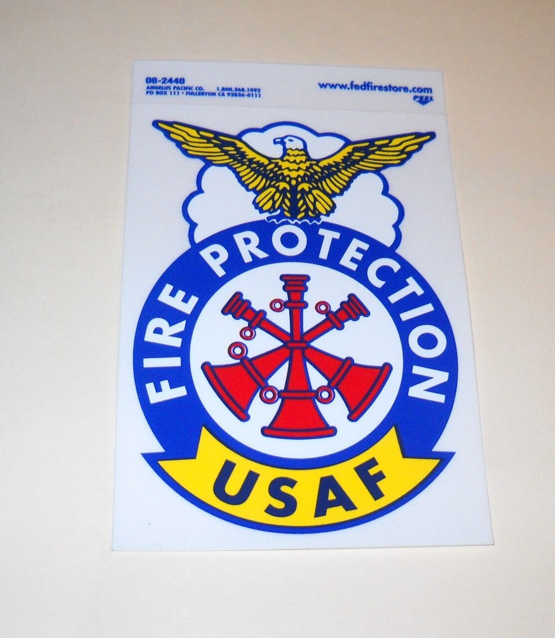 USAF Fire Protection Assistant Chief Badge Decal
