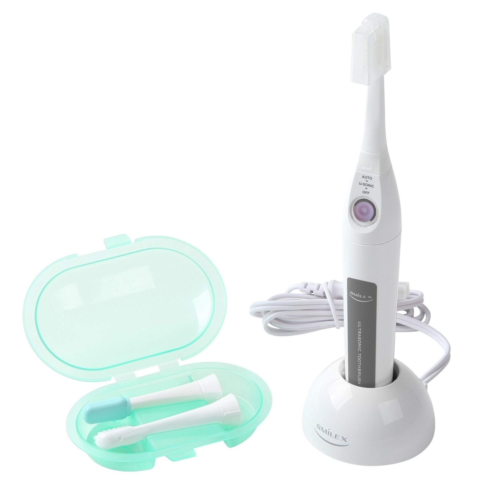 Lavender 1.6Mhz Ultrasonic Electric Toothbrush Smile X Au-300D With 2 Pac No.51