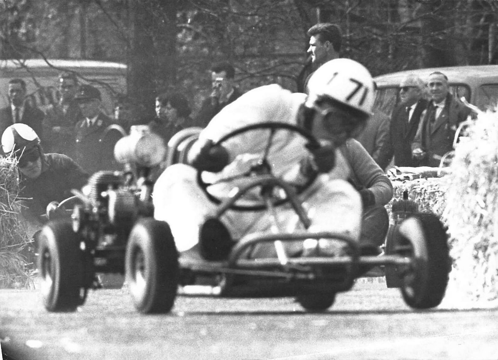1961 Press Photo Go Kart Race New Track RHEINPREIS in Cologne Koln Germany #71