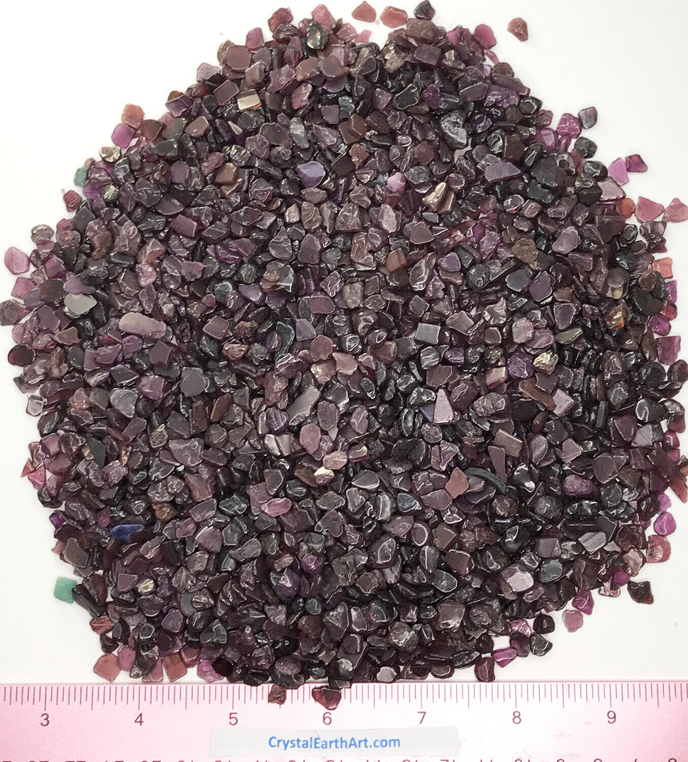 Garnet purple polished Mini ( size 3/16\