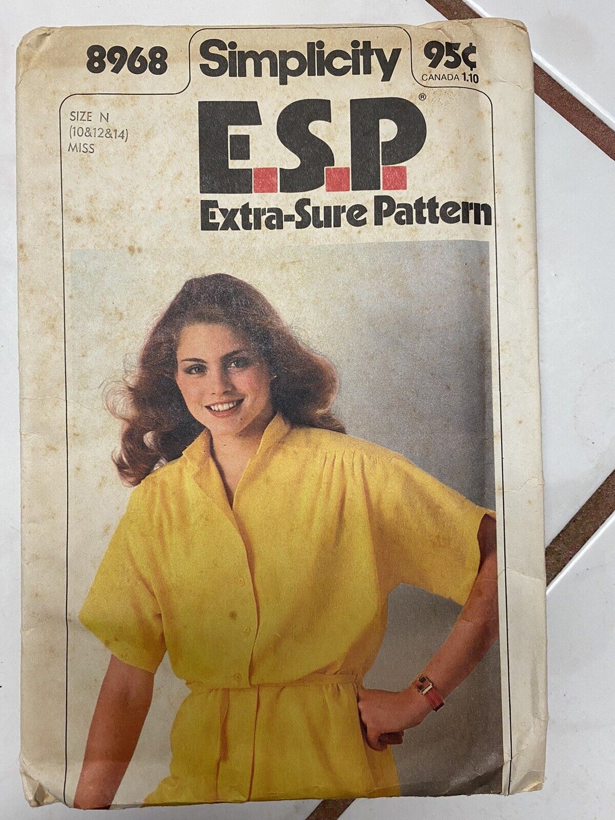 Vintage 1979 Simplicity Sewing Pattern 8968 Size 10-14