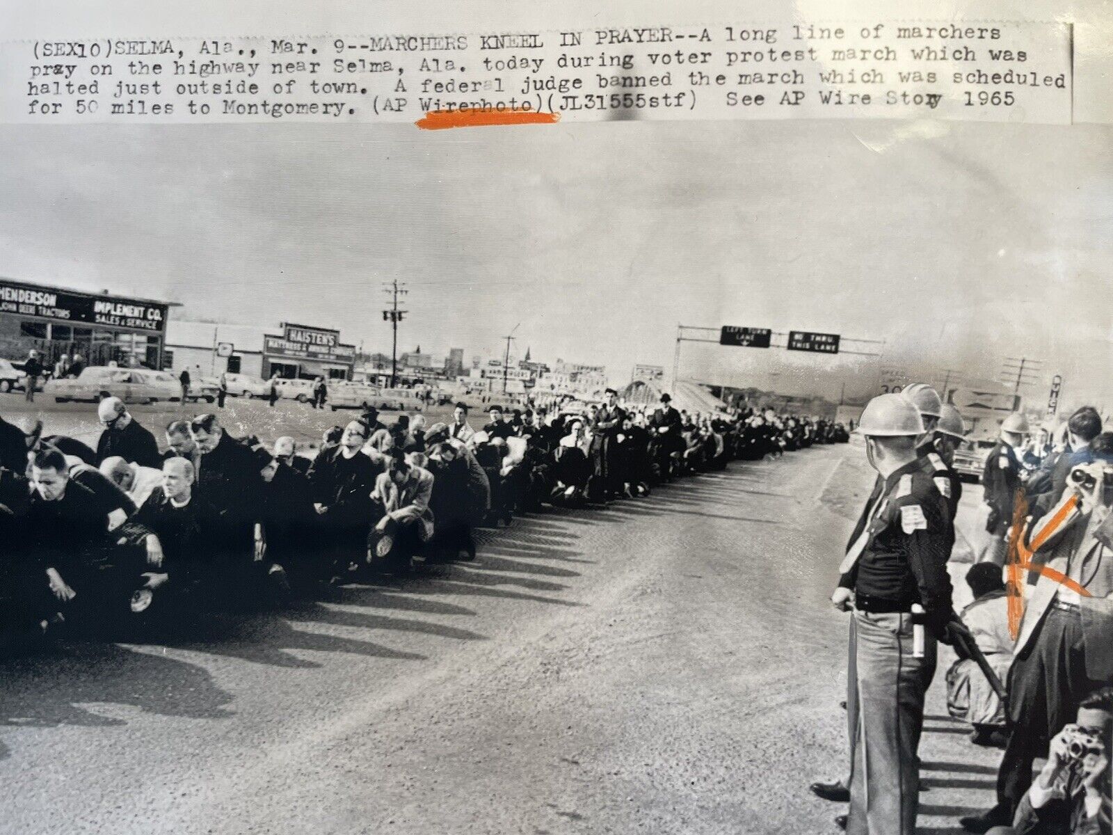 Priest at Selma 1965 Civil Rights Press Photograph #historyinpieces