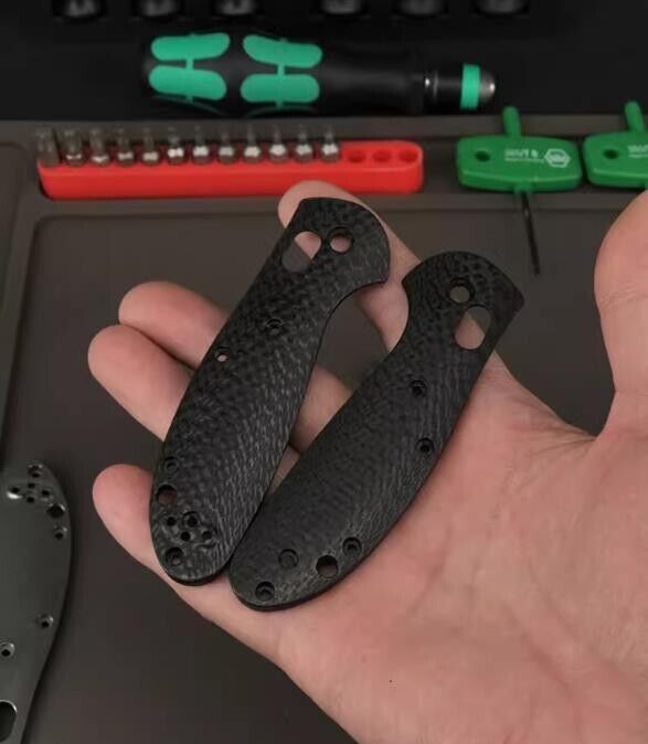 1Pair 3K Carbon Fiber Handle Scales for Benchmade Griptilian 556 Folding Knife