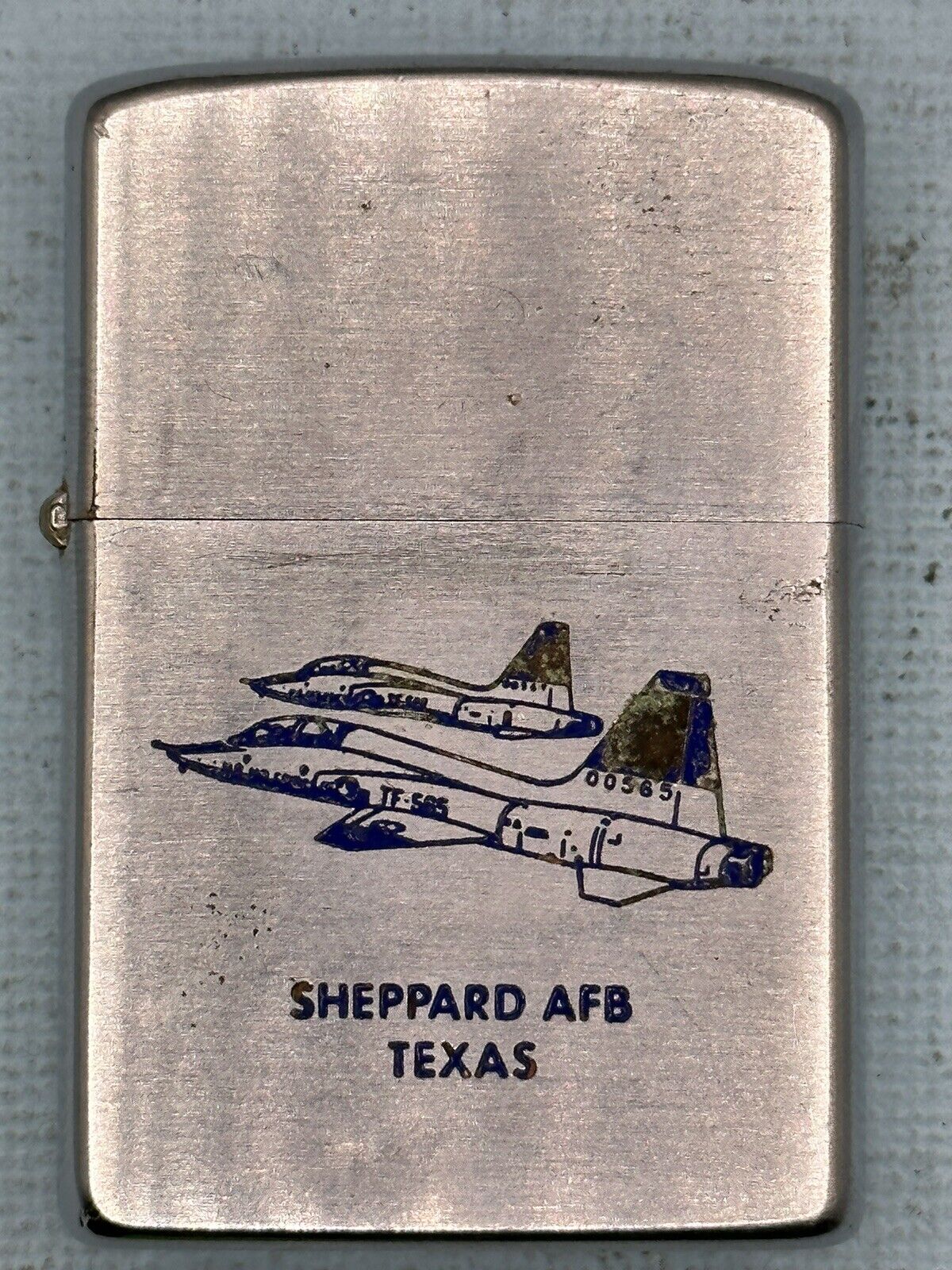 Vintage 1979 Sheppard Air Force Base Texas Chrome Zippo Lighter