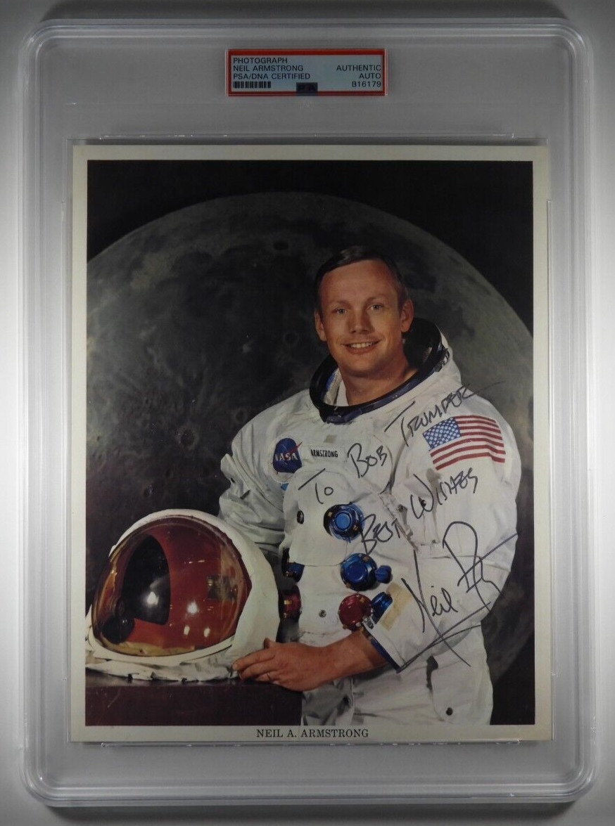 Neil Armstrong - Photograph Signed - In Pristine Condition - In PSA/DNA Holder
