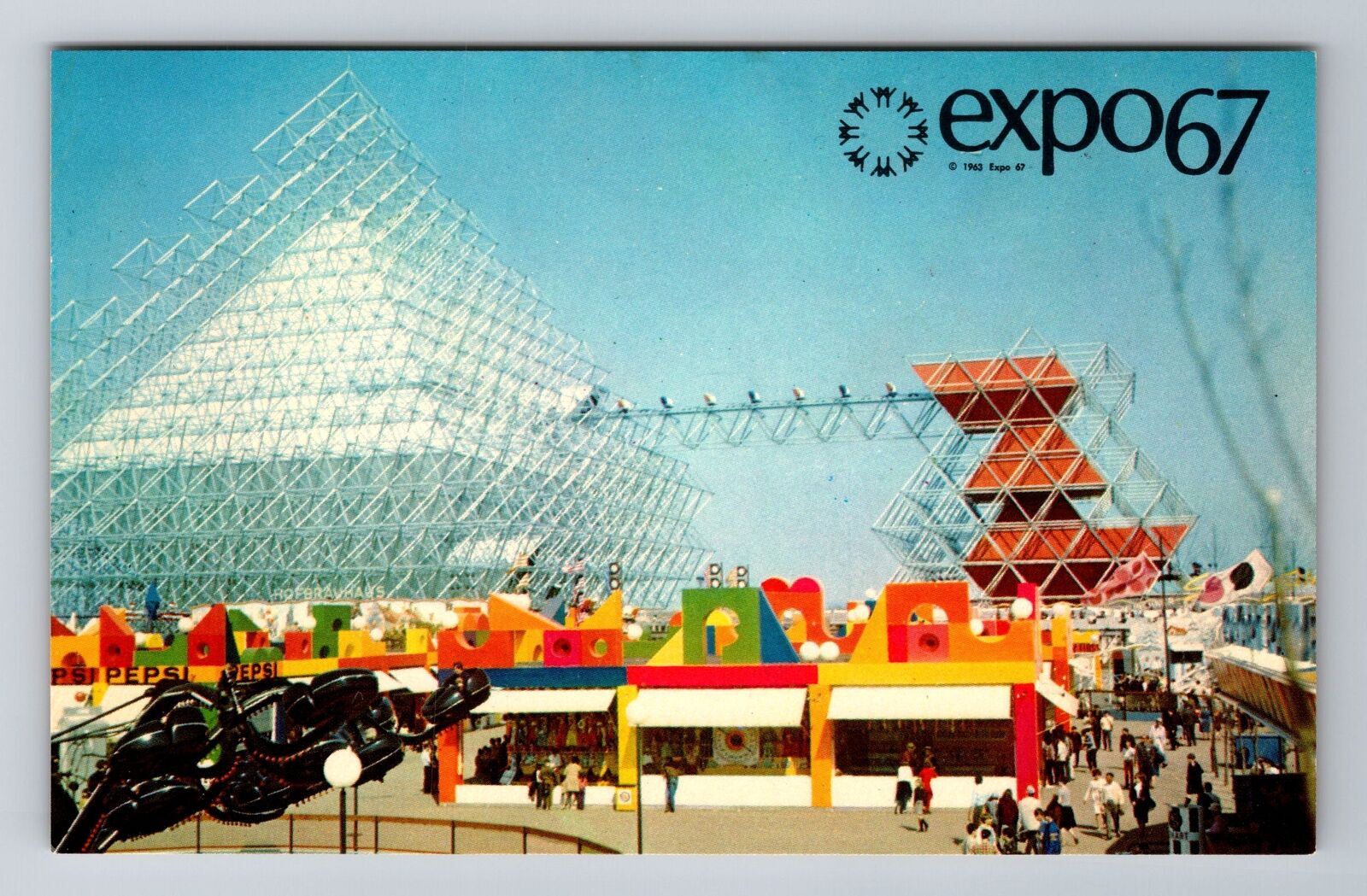 Montreal-Quebec, The Gyrotron, Antique, Vintage Souvenir Postcard